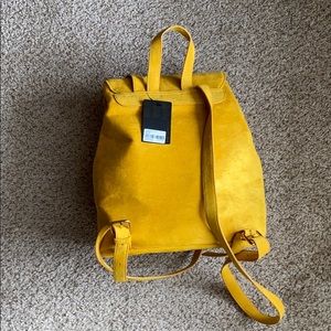 Mustard Yellow Back Pack Purse